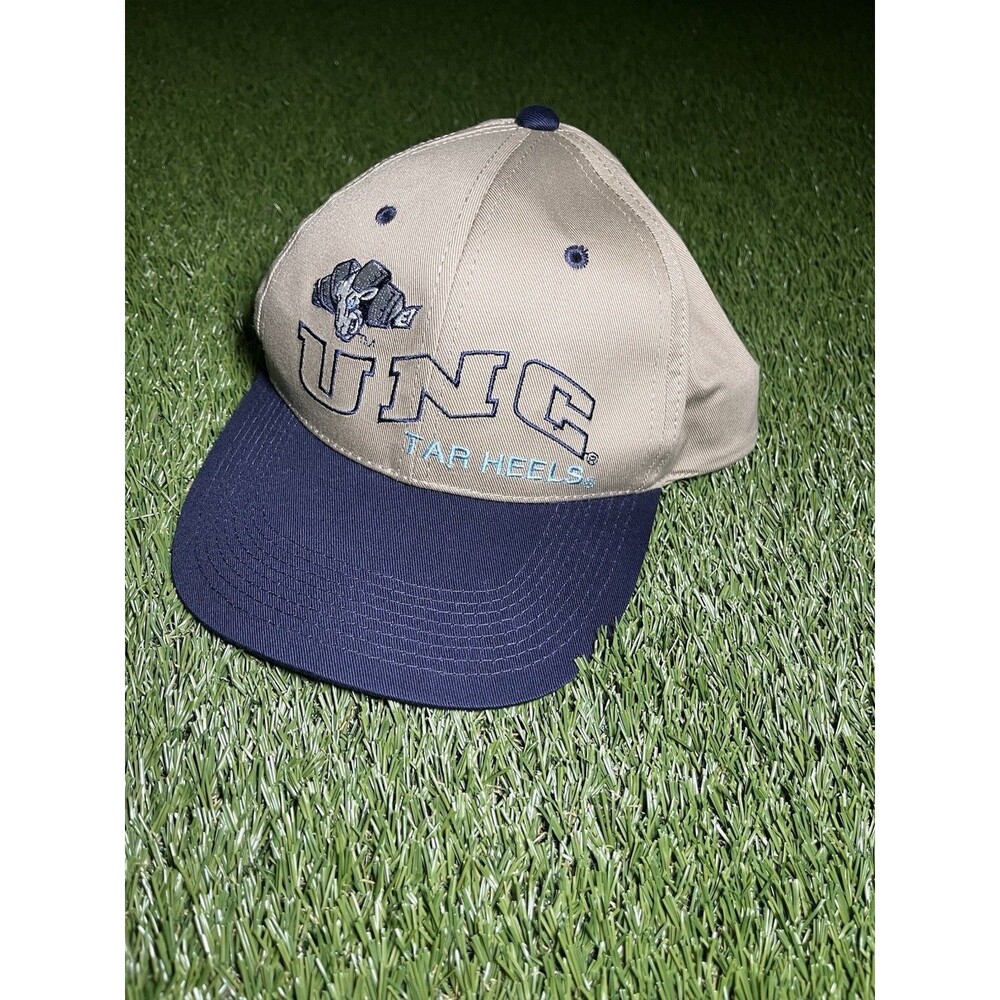 Vintage Signature North Carolina Tar Heels Cap One Size Beige Navy Blue